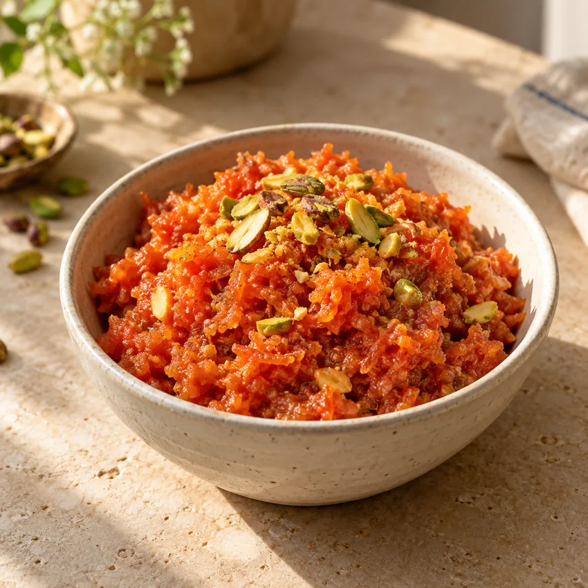 Warm Gajar Halwa